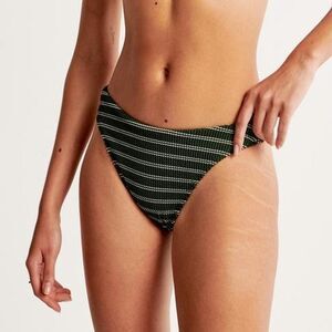 Abercrombie & Fitch Mid-rise High-leg moderate bikini bottoms size small